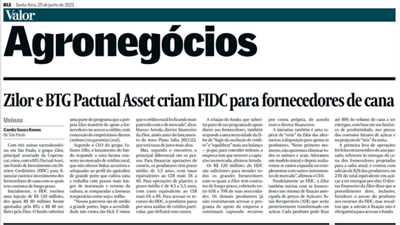 Zilor lança programa de financiamento de Parceiros Agrícolas por meio de FIDC