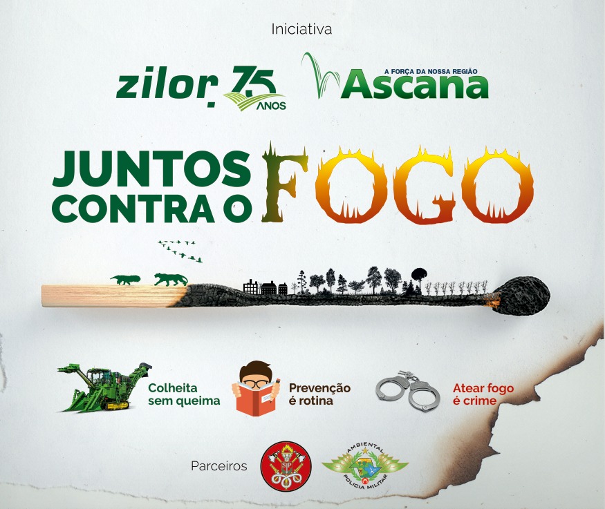 Zilor e Ascana lançam a Campanha “JUNTOS CONTRA O FOGO”