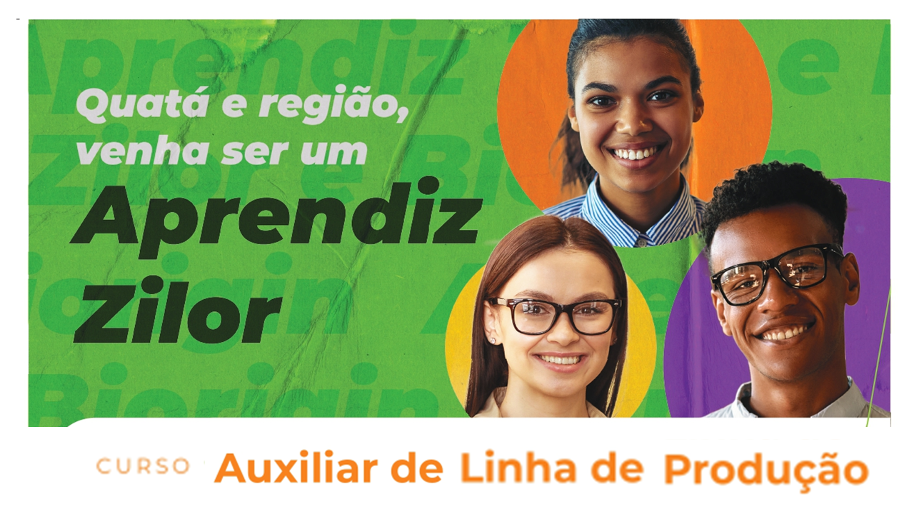 Zilor abre 32 vagas para jovens de Quatá, no Programa Aprendiz