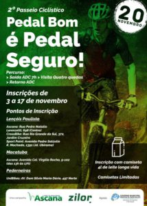 Zilor e Ascana promovem 2º Passeio Ciclístico em Lençóis, no próximo dia 20