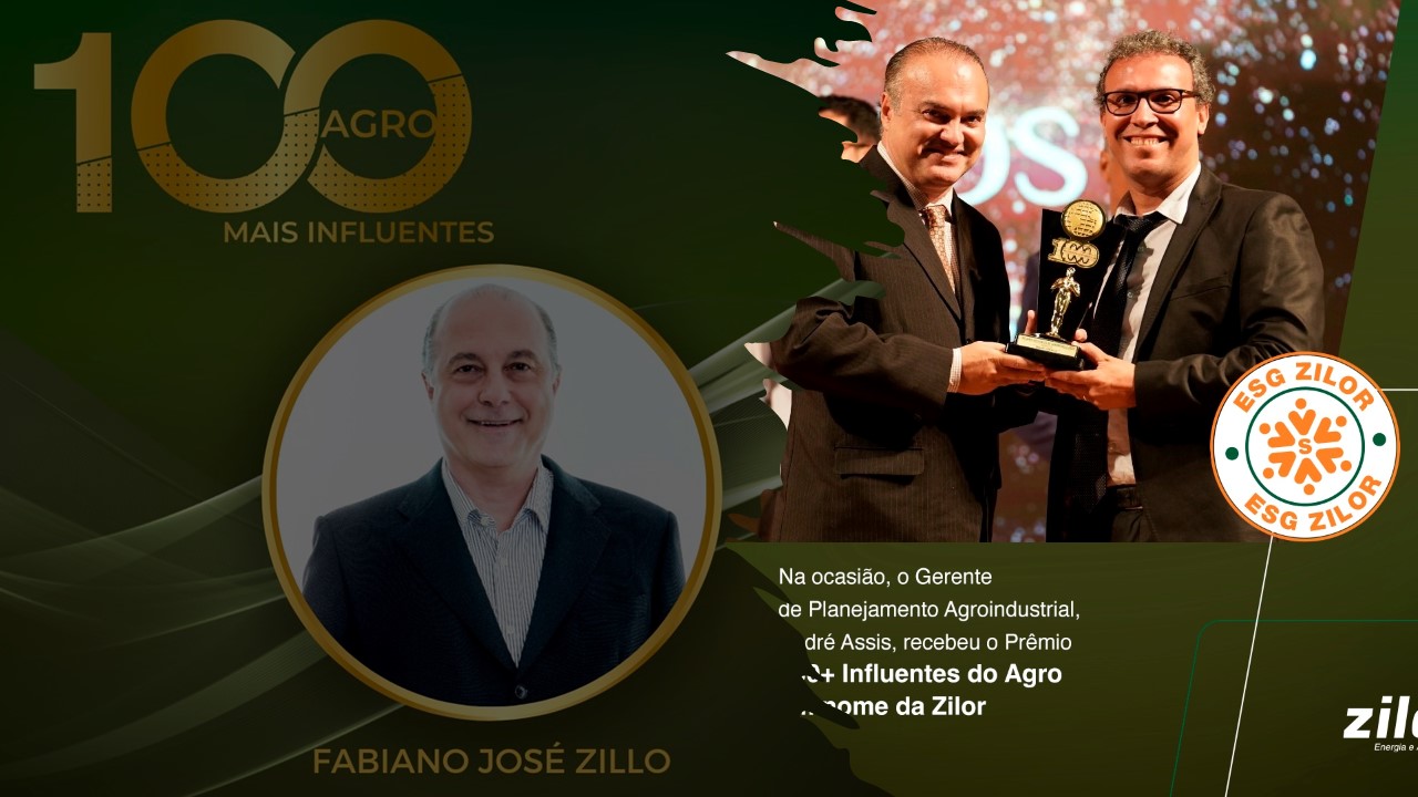 Fabiano Zillo, CEO da Zilor, recebe Prêmio100 + Influentes Agro