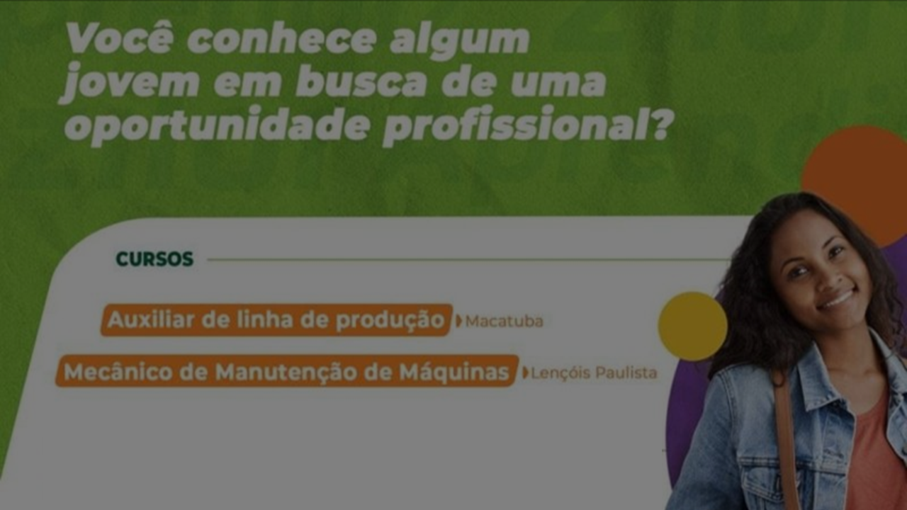 Zilor está com inscrições abertas até 12/07 para o Programa Jovem Aprendiz em Lençóis e Macatuba